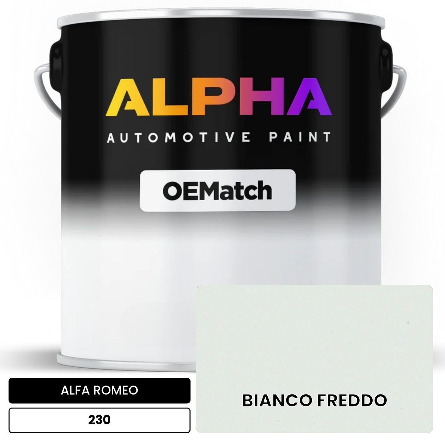 ALFA ROMEO BIANCO FREDDO 230 OEMatch Basecoat