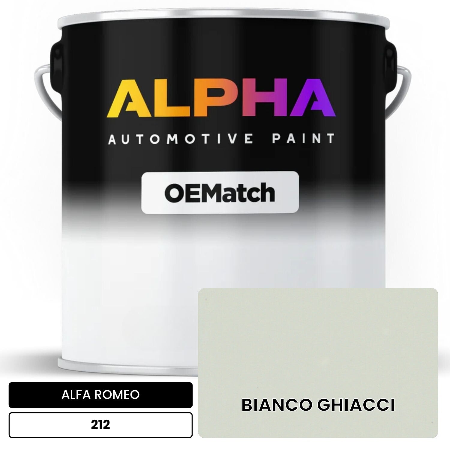 ALFA ROMEO BIANCO GHIACCI 212 OEMatch Basecoat