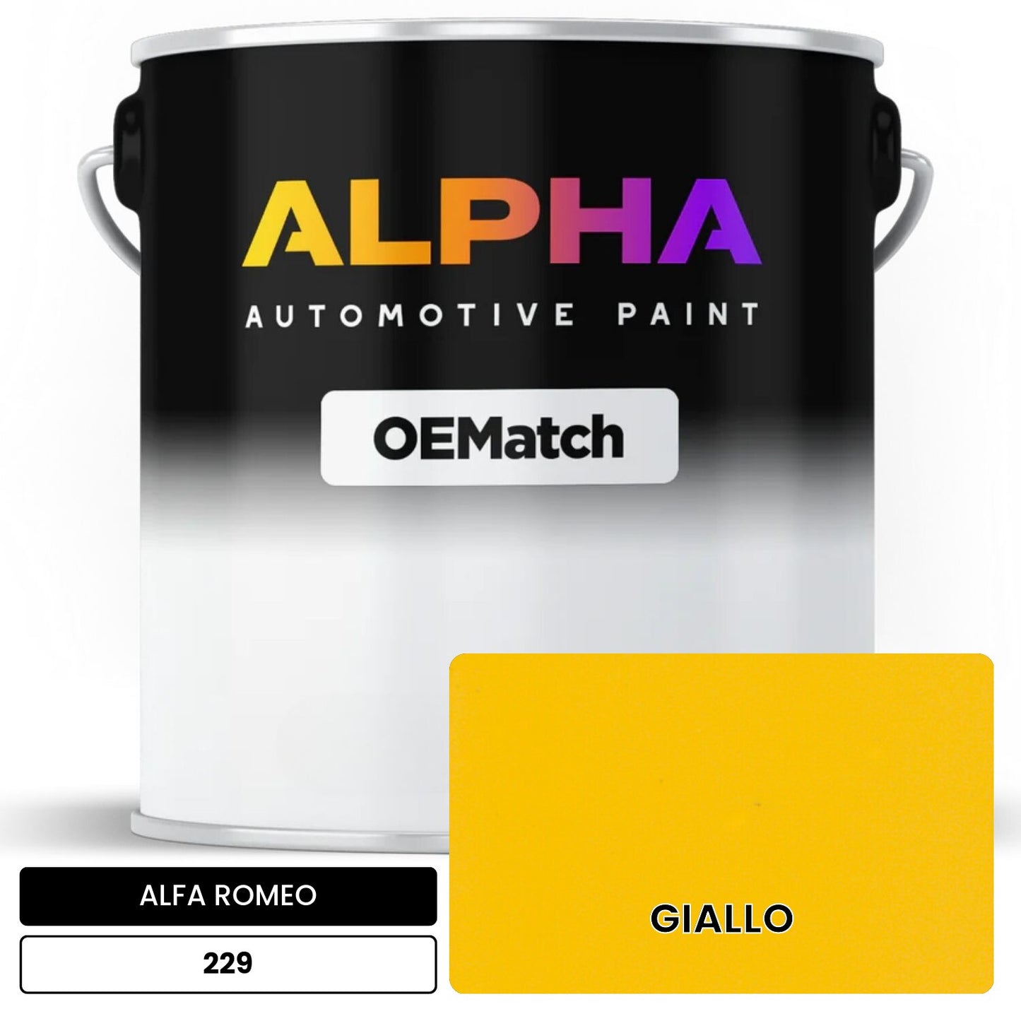 ALFA ROMEO GIALLO 229 OEMatch Basecoat
