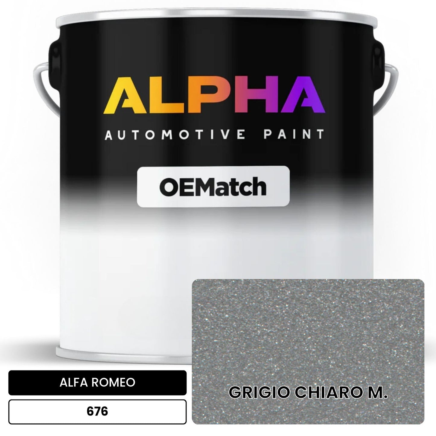 ALFA ROMEO GRIGIO CHIARO M. 676 OEMatch Basecoat