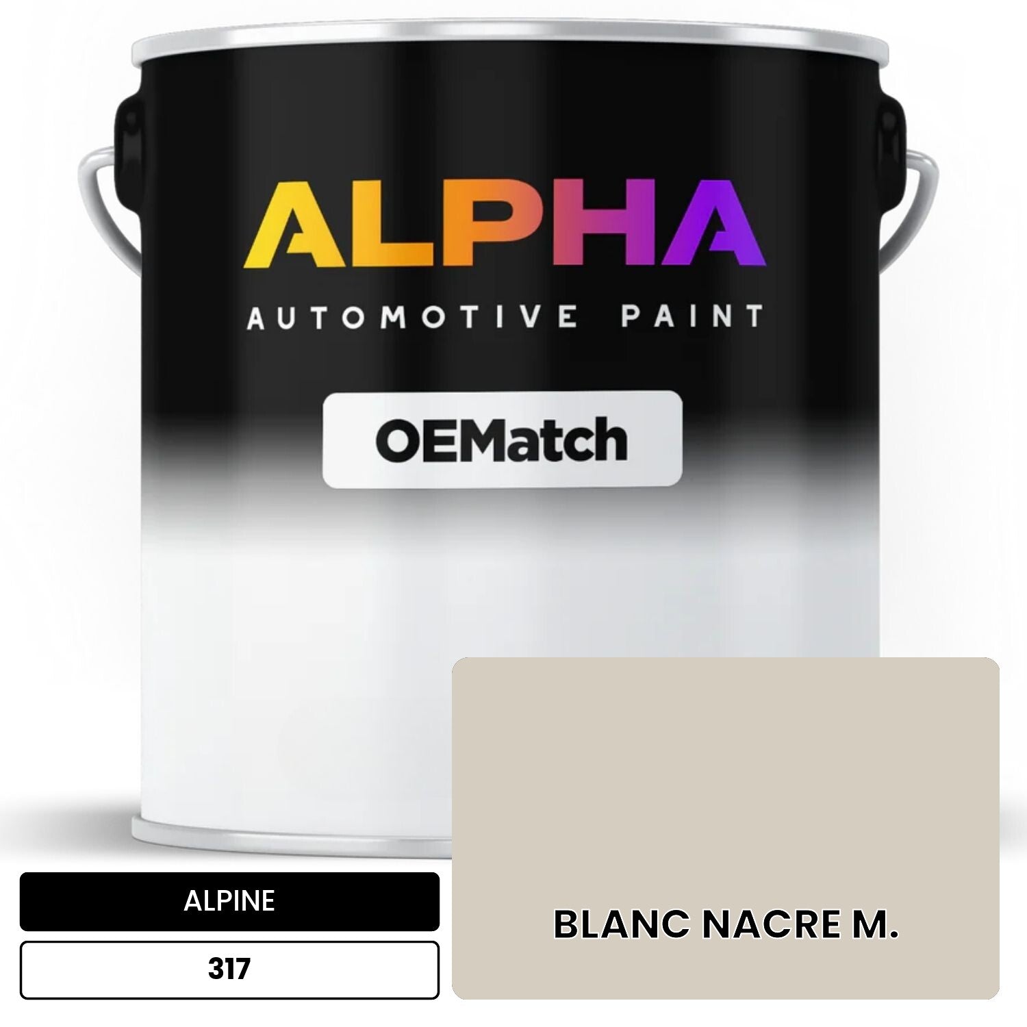 ALPINE BLANC NACRE M. 317 OEMatch Basecoat