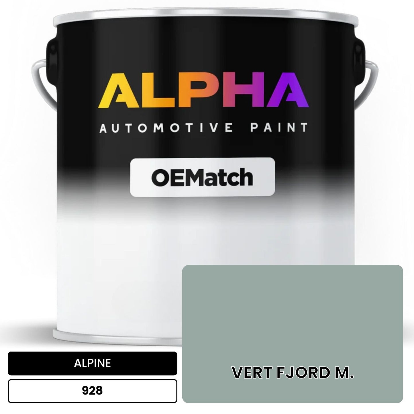 ALPINE VERT FJORD M. 928 OEMatch Basecoat