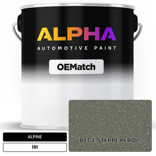 ALPINE BEGE STEPPE PEROL. 191 OEMatch Basecoat