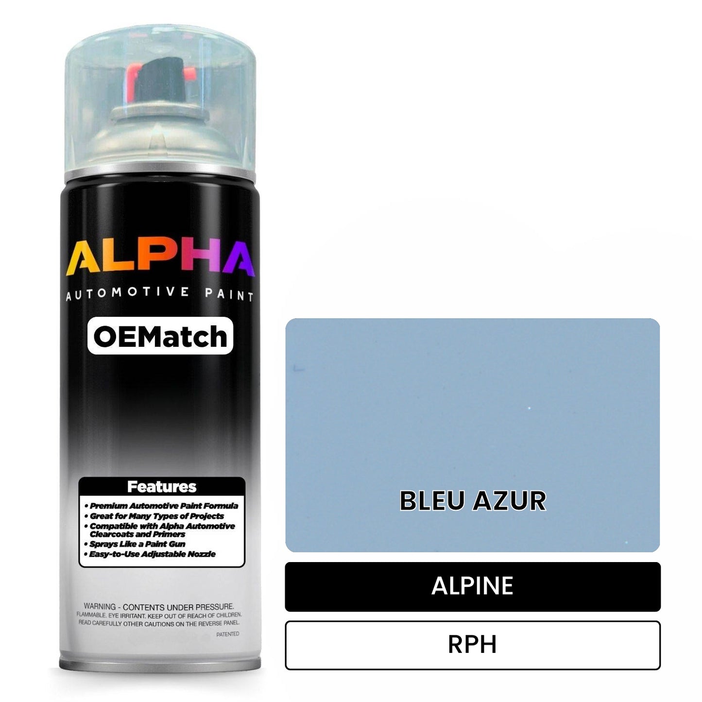ALPINE BLEU AZUR RPH OEMatch Spraycan