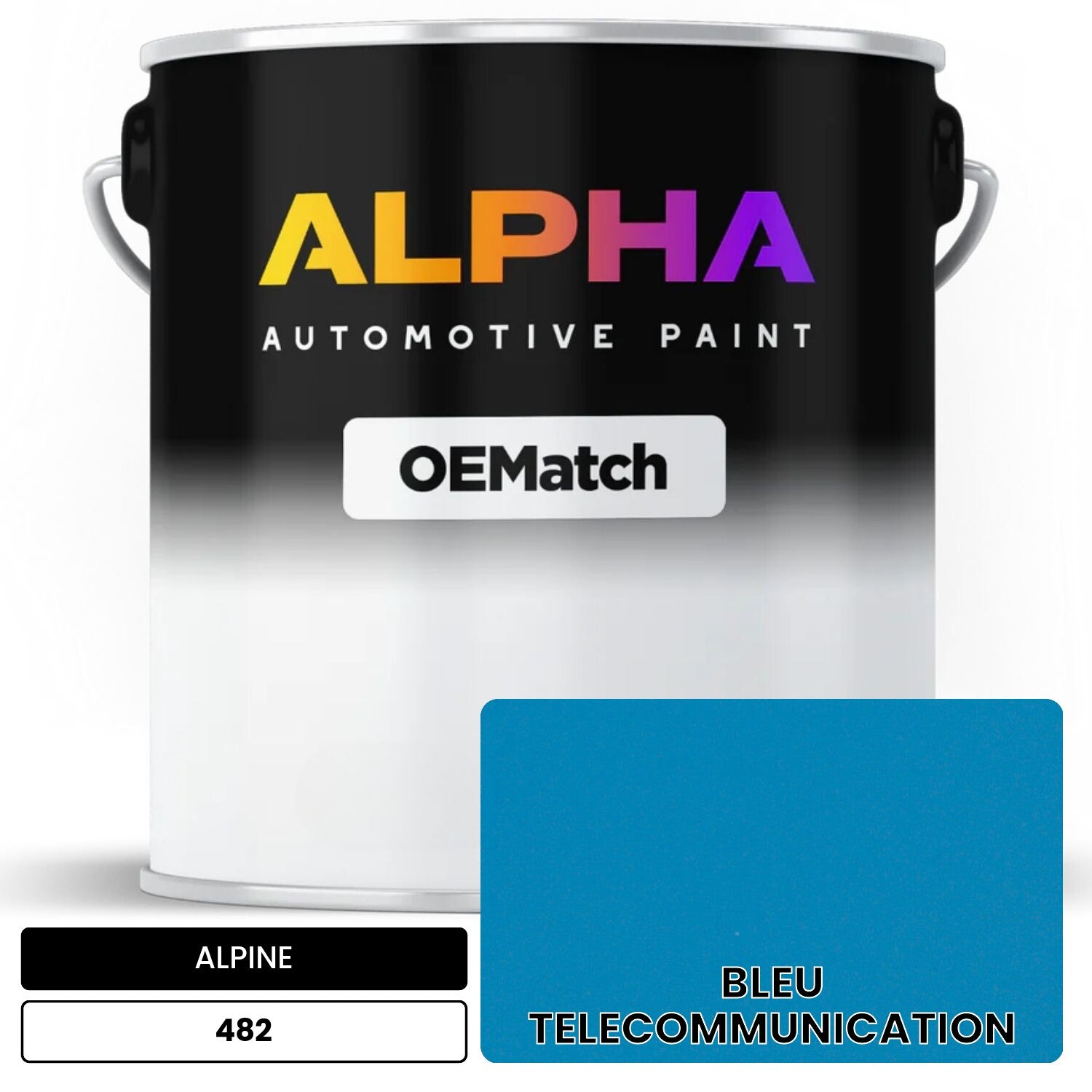 ALPINE BLEU TELECOMMUNICATION 482 OEMatch Basecoat