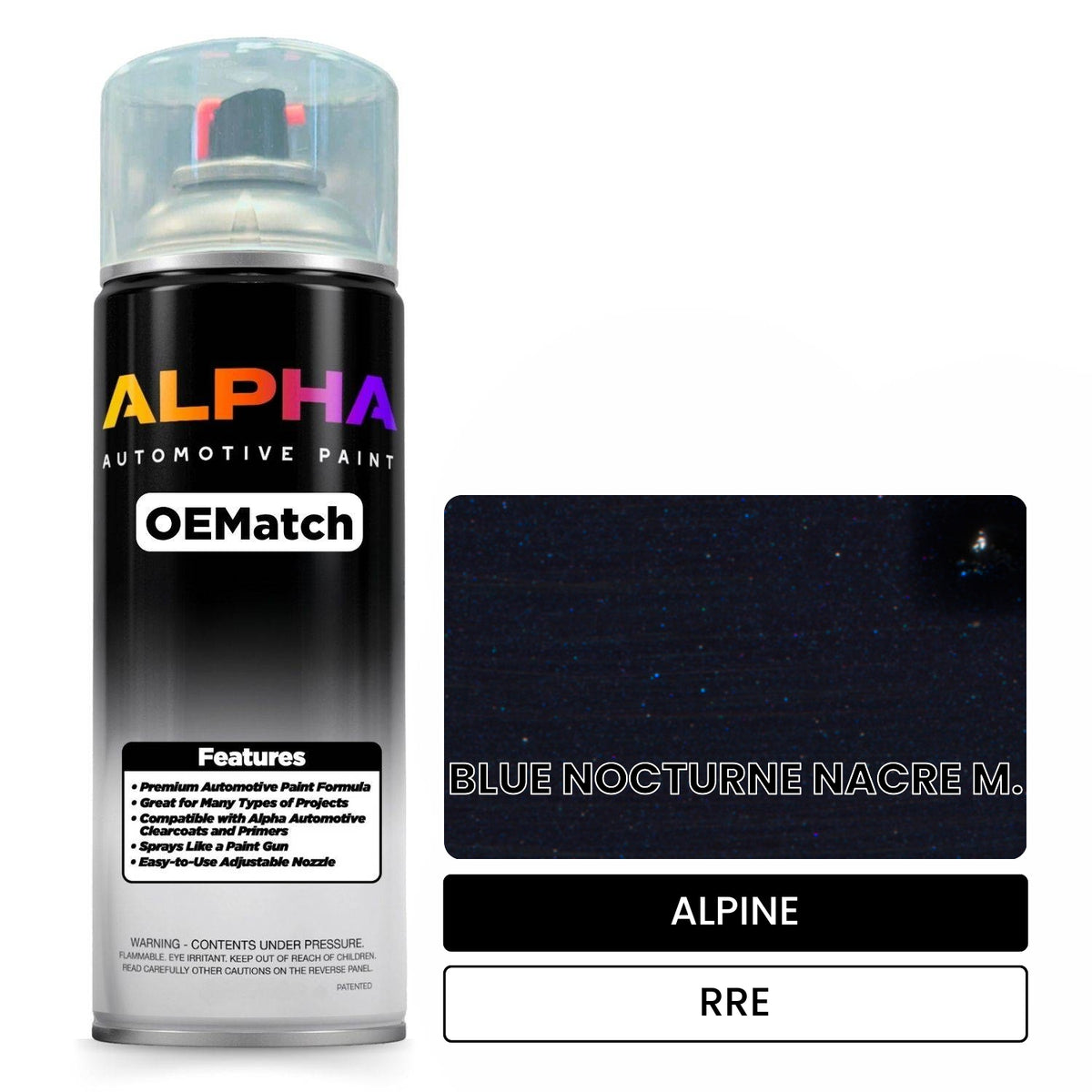 ALPINE BLUE NOCTURNE NACRE M. RRE OEMatch Spraycan