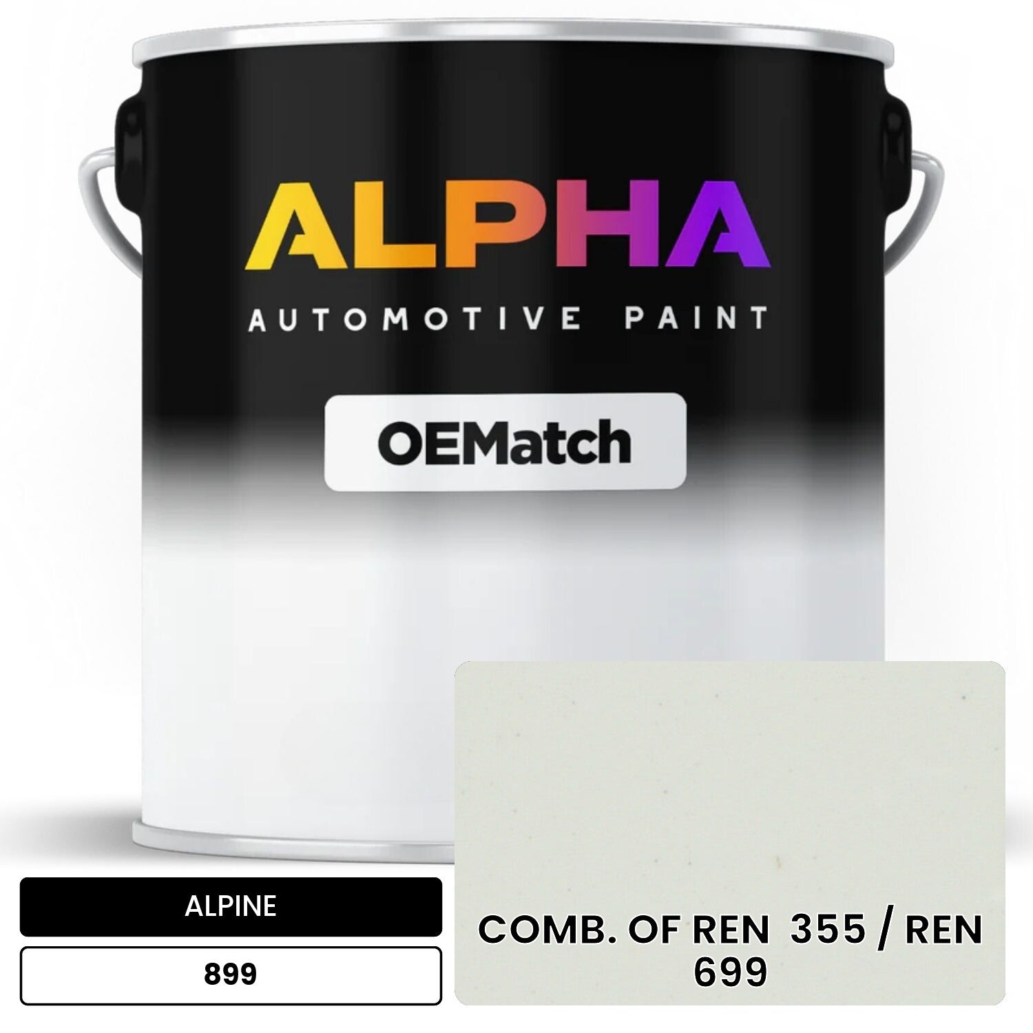 ALPINE COMB. OF REN  355 / REN  699 899 OEMatch Basecoat