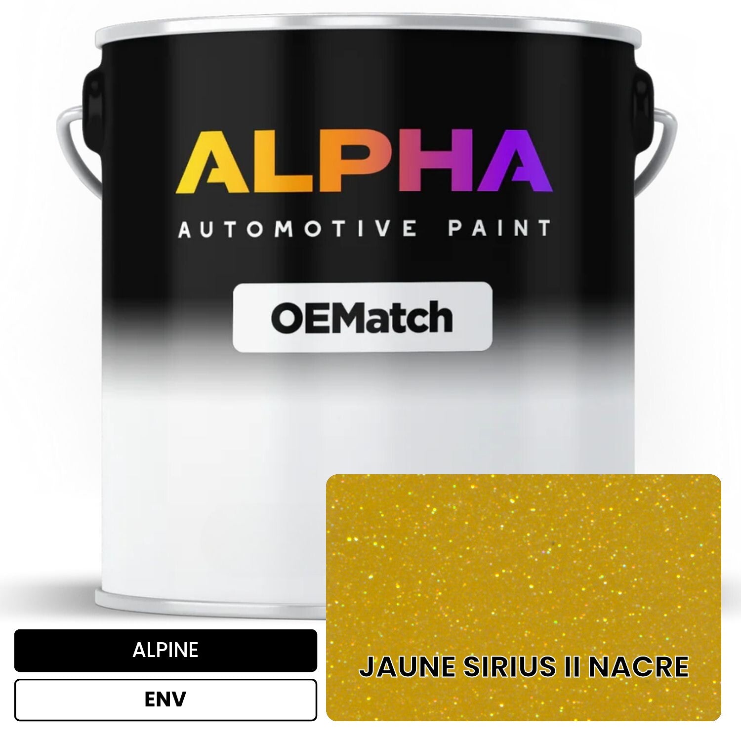 ALPINE JAUNE SIRIUS II NACRE ENV OEMatch Basecoat
