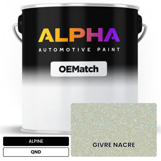 ALPINE GIVRE NACRE QND OEMatch Basecoat