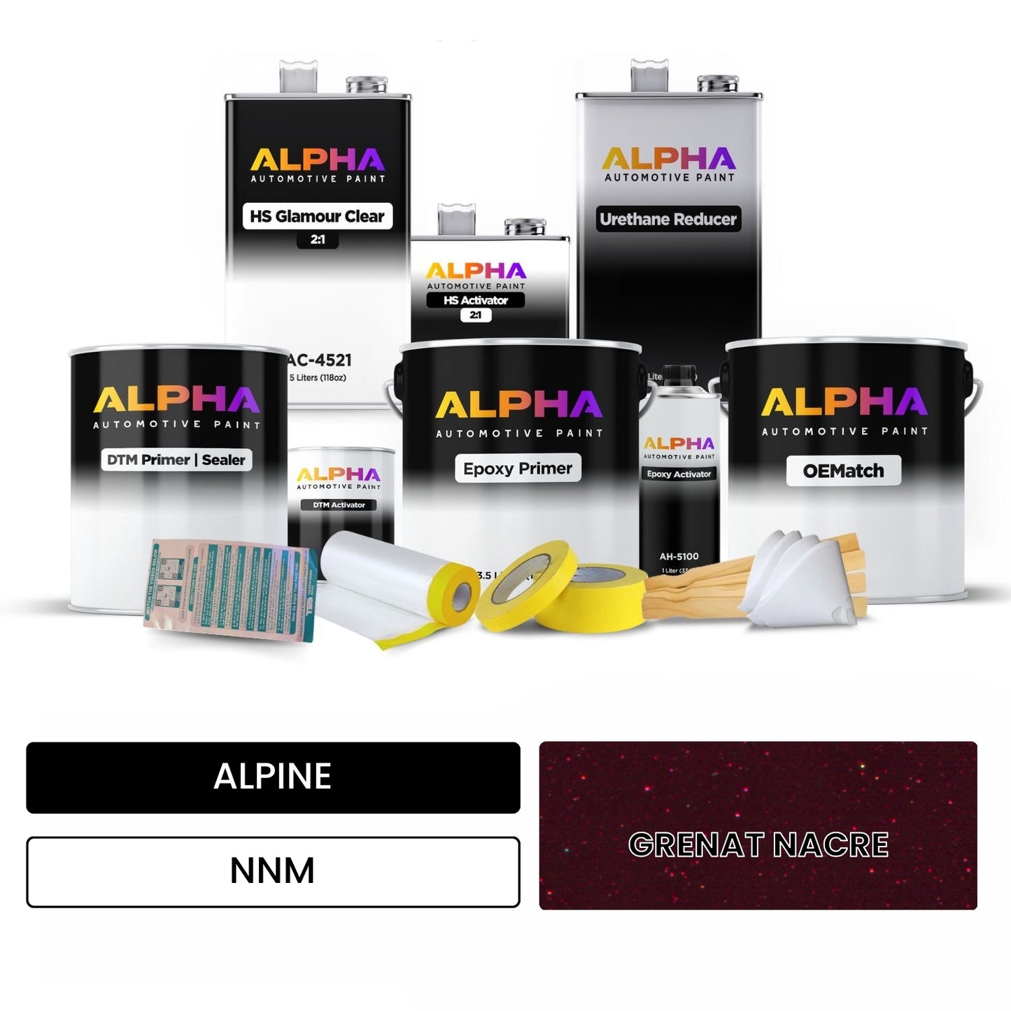 ALPINE GRENAT NACRE NNM OEMatch Vehicle Paint Kit