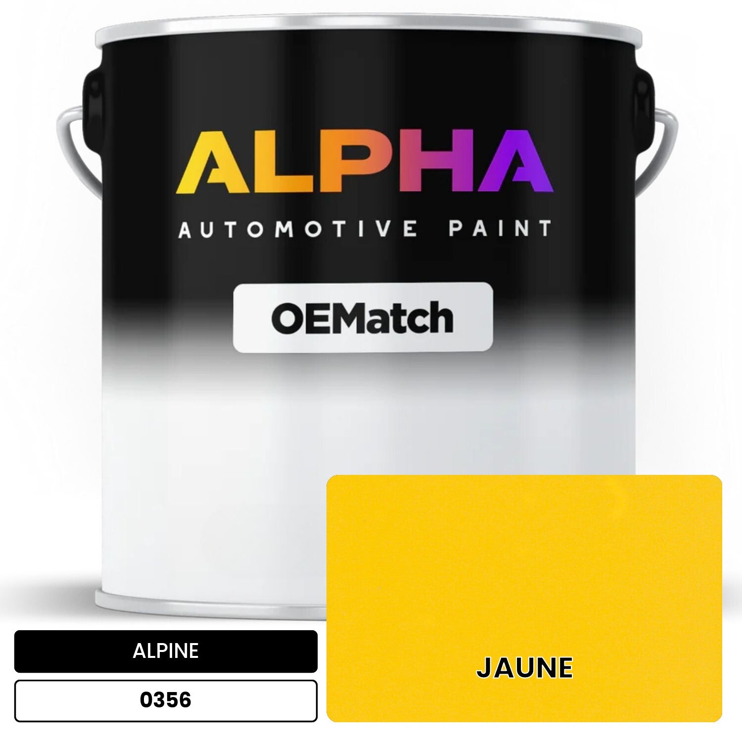 ALPINE JAUNE 0356 OEMatch Basecoat