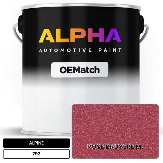 ALPINE ROSE BRUYERE M. 792 OEMatch Basecoat