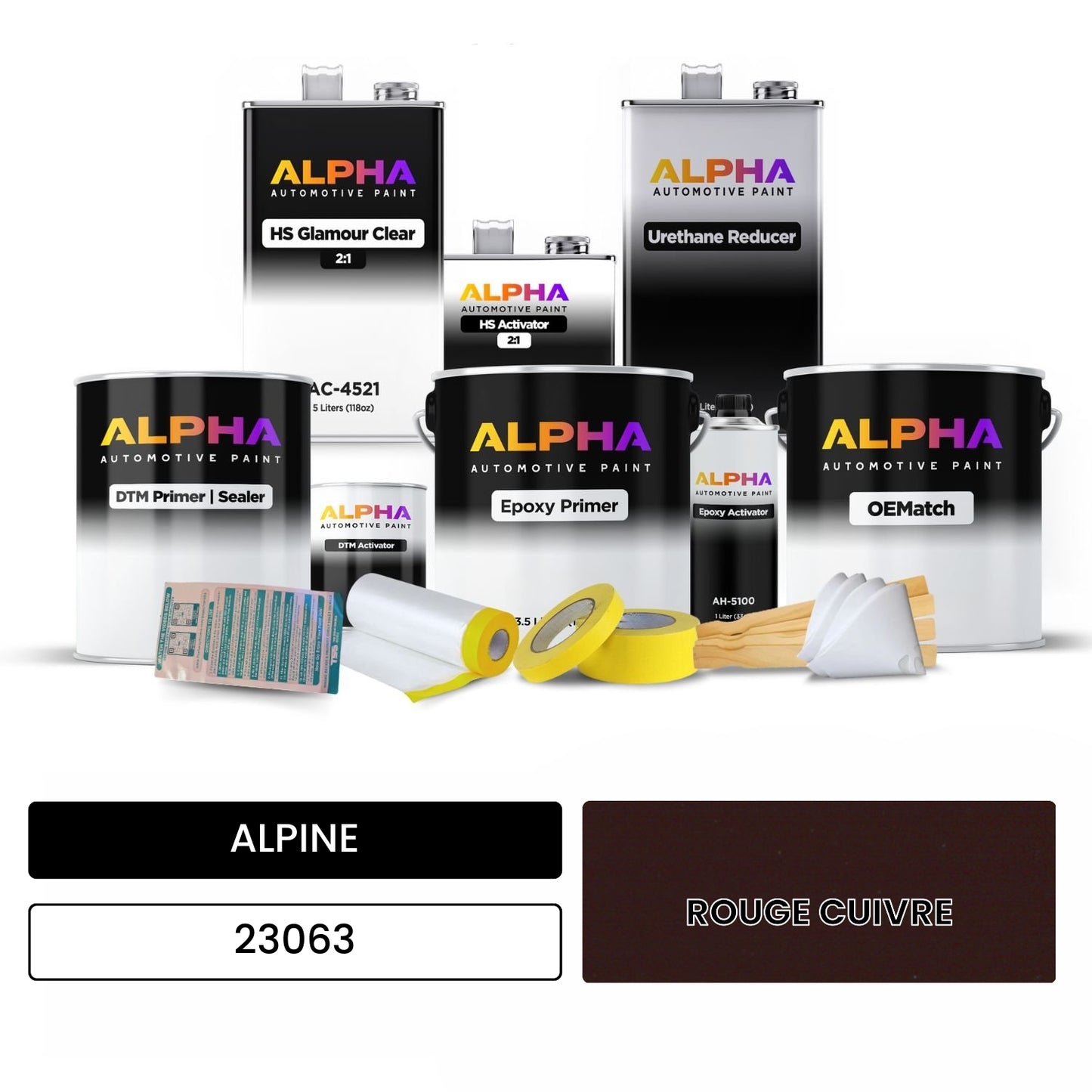 ALPINE ROUGE CUIVRE 23063 OEMatch Vehicle Paint Kit