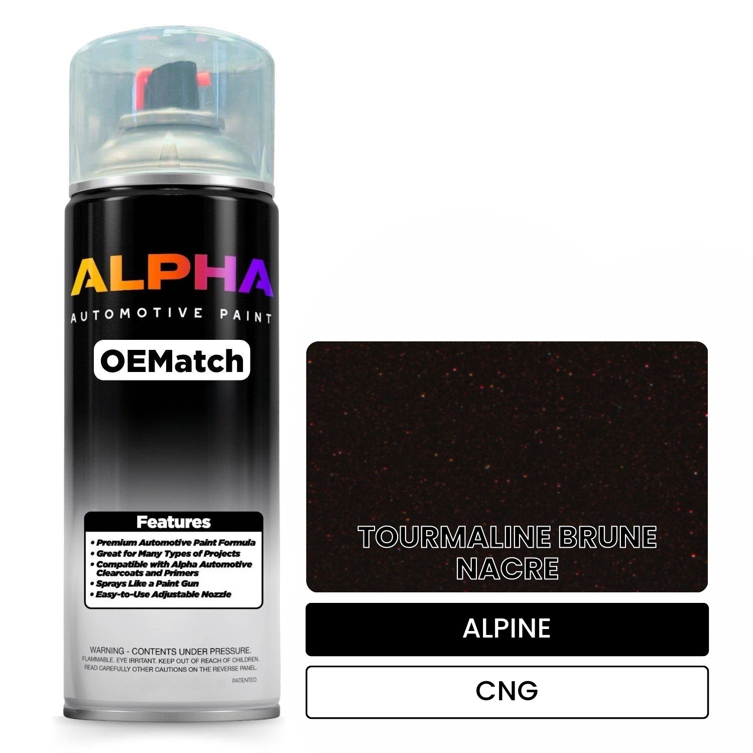 ALPINE TOURMALINE BRUNE NACRE CNG OEMatch Spraycan