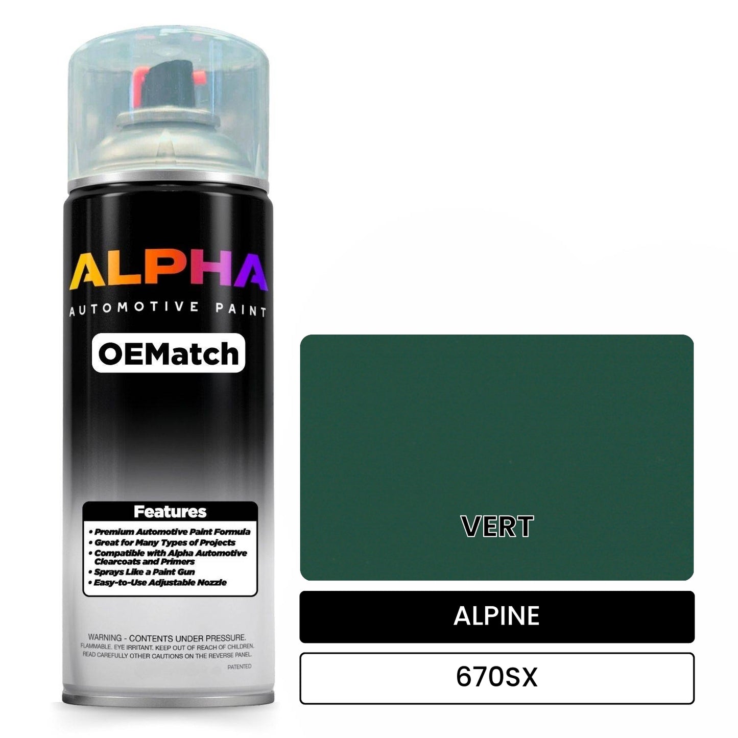 ALPINE VERT 670SX OEMatch Spraycan