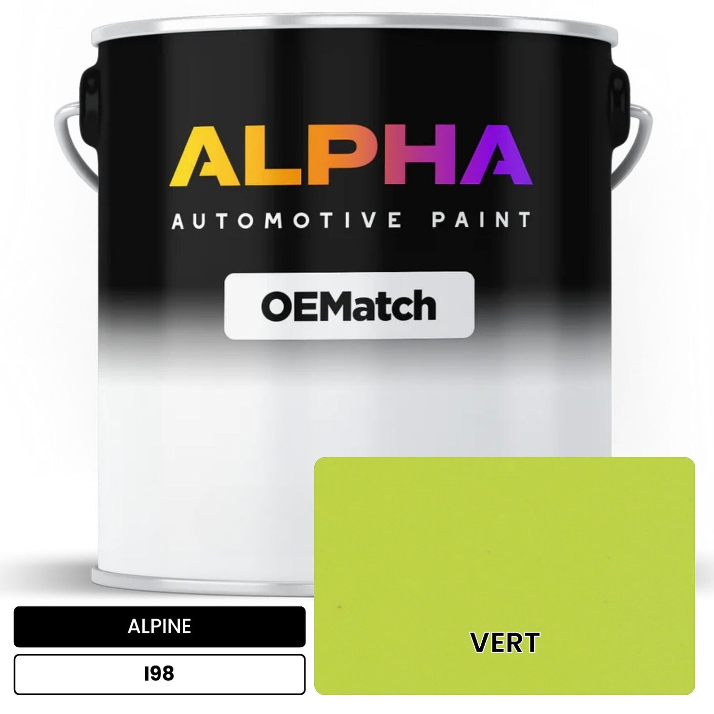 ALPINE VERT I98 OEMatch Basecoat
