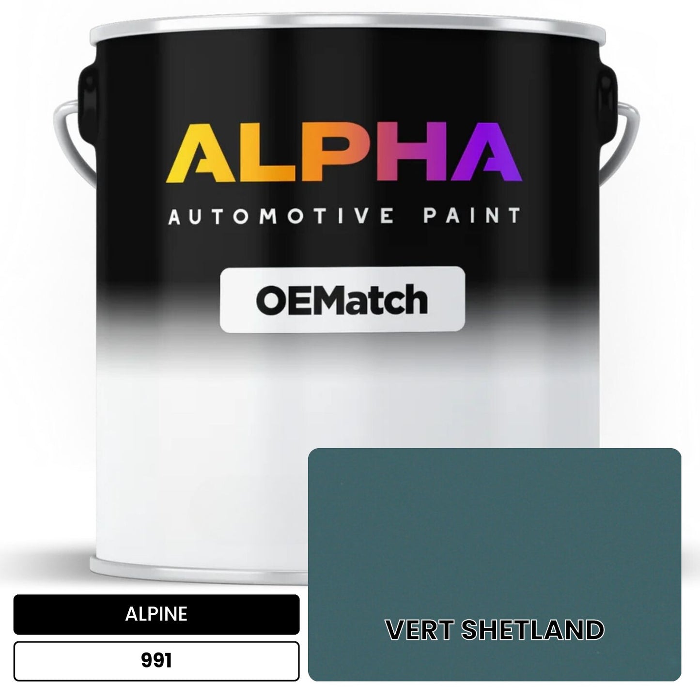 ALPINE VERT SHETLAND 991 OEMatch Basecoat
