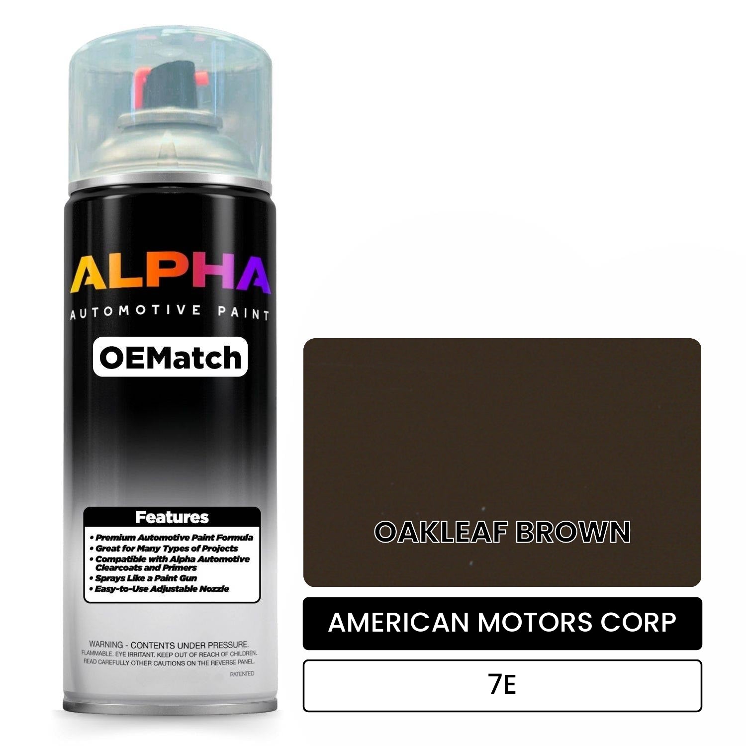 AMERICAN MOTORS CORP OAKLEAF BROWN 7E OEMatch Spraycan