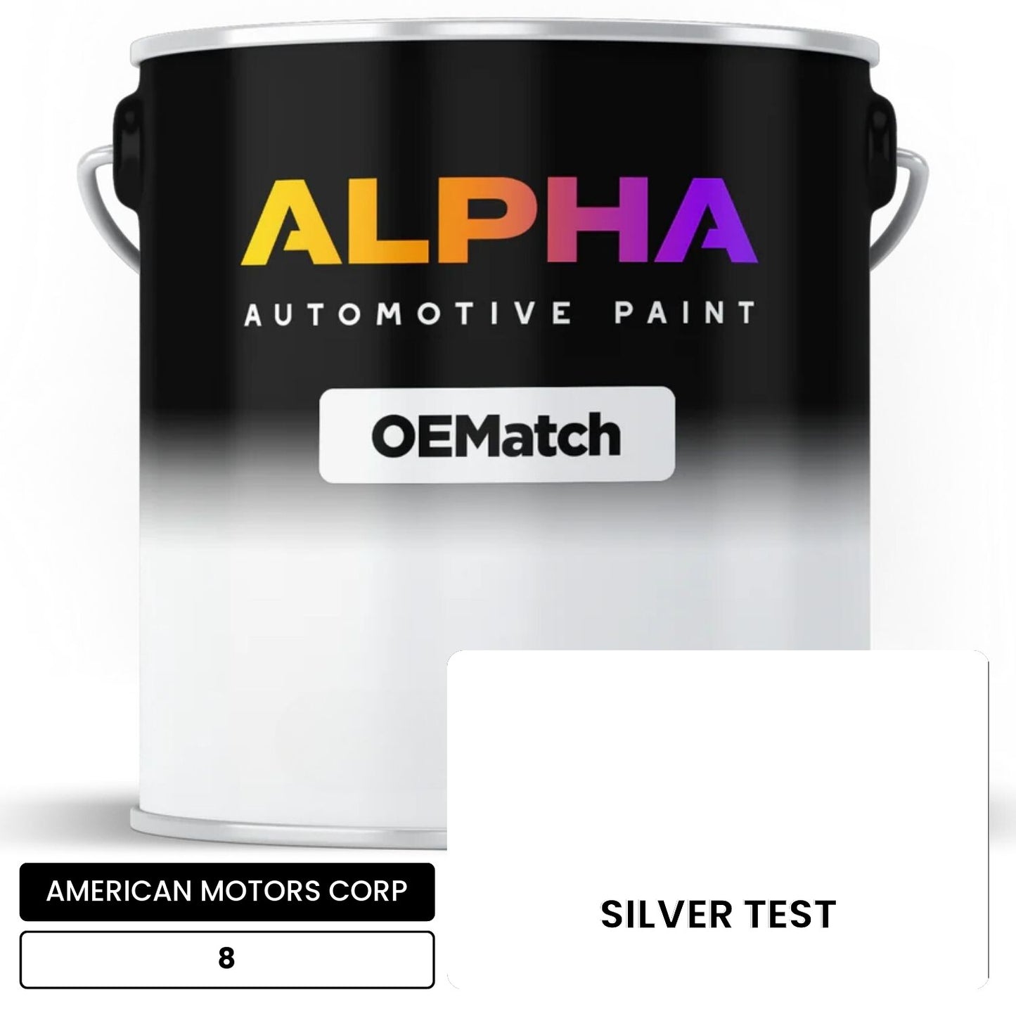 AMERICAN MOTORS CORP SILVER TEST 8 OEMatch Basecoat