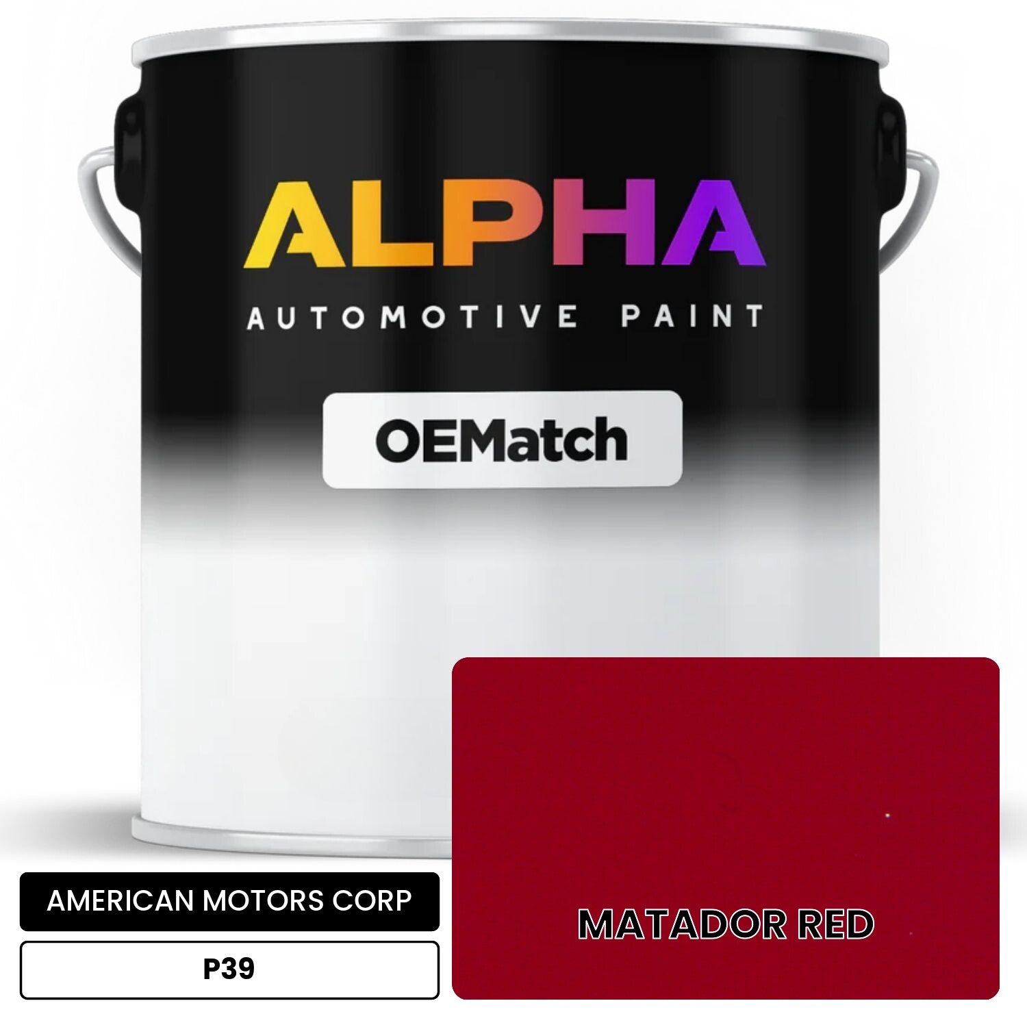 AMERICAN MOTORS CORP MATADOR RED P39 OEMatch Basecoat