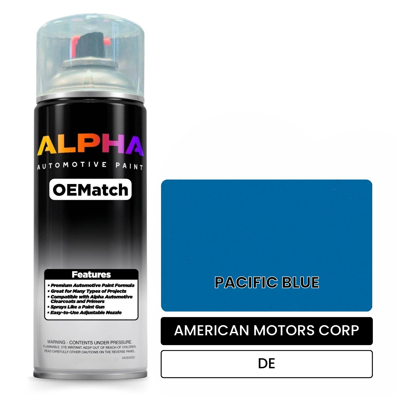 AMERICAN MOTORS CORP PACIFIC BLUE DE OEMatch Spraycan