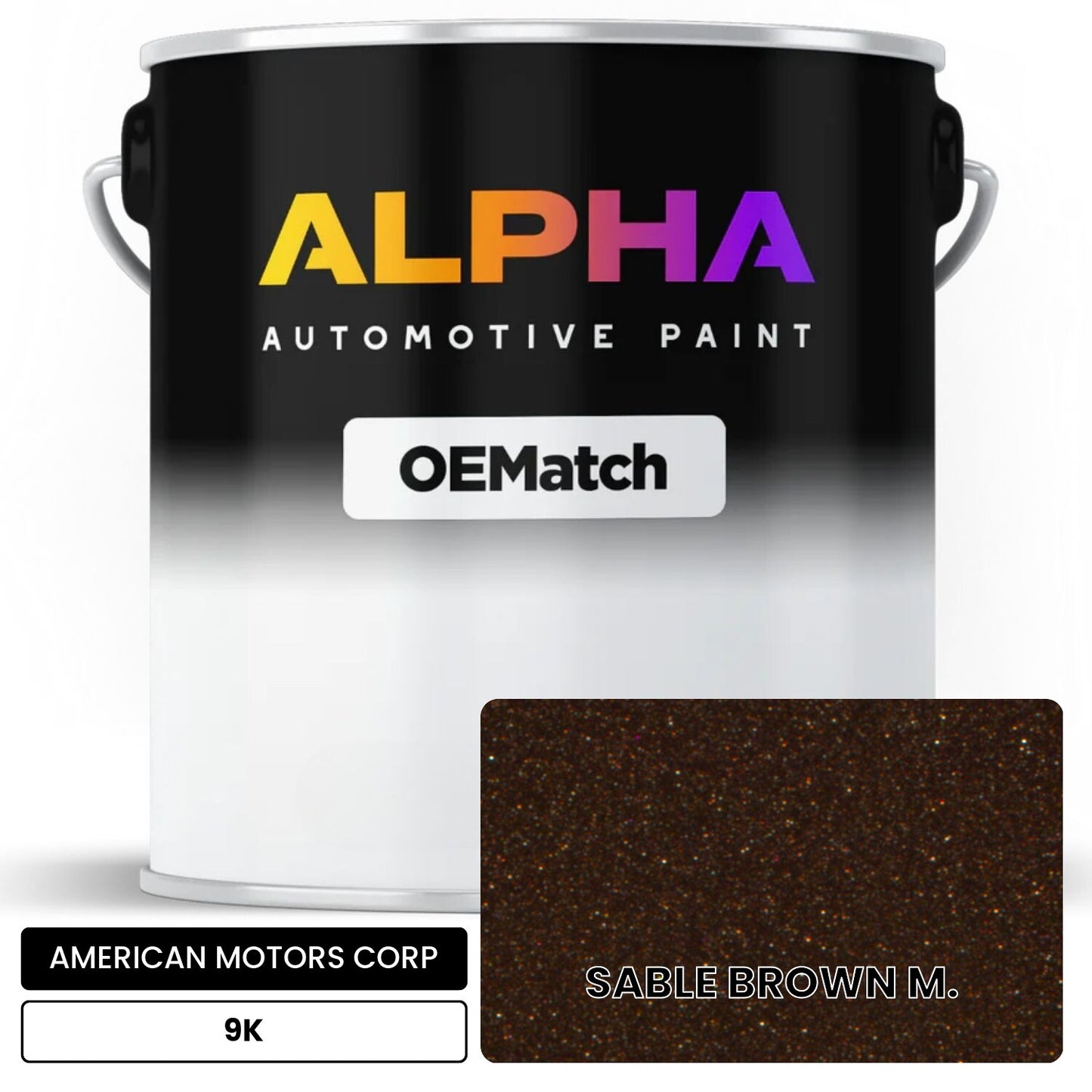 AMERICAN MOTORS CORP SABLE BROWN M. 9K OEMatch Basecoat