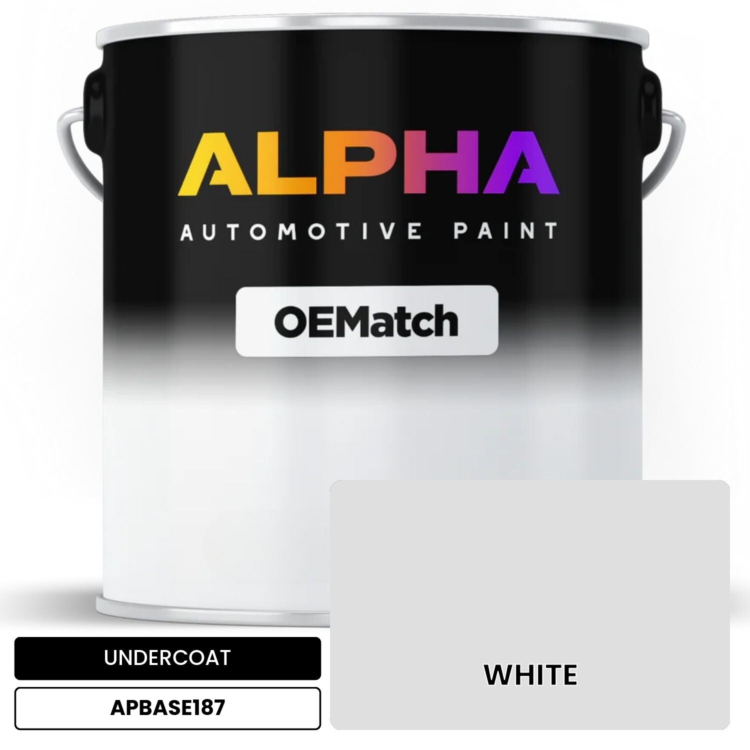UNDERCOAT WHITE APBASE187 OEMatch Basecoat