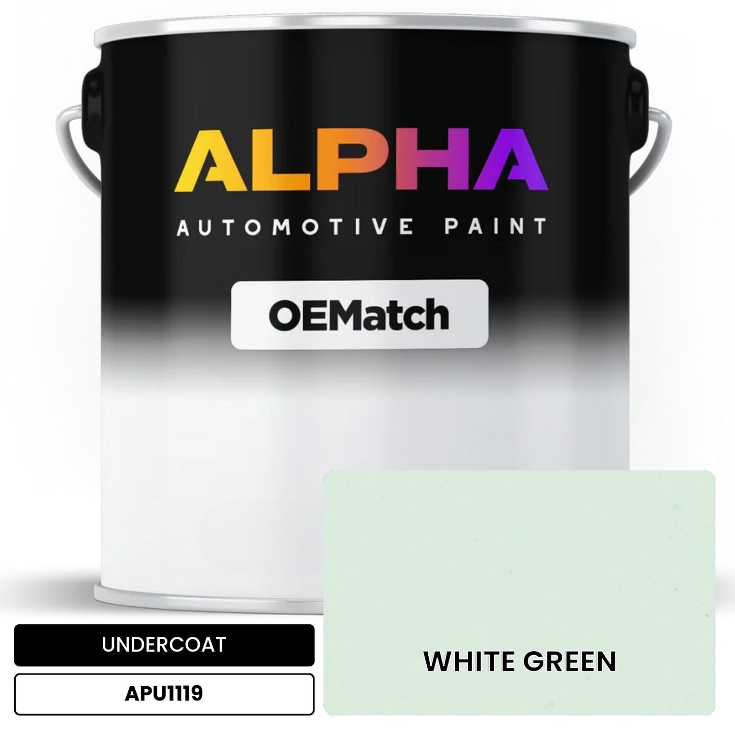 UNDERCOAT WHITE GREEN APU1119 OEMatch Basecoat