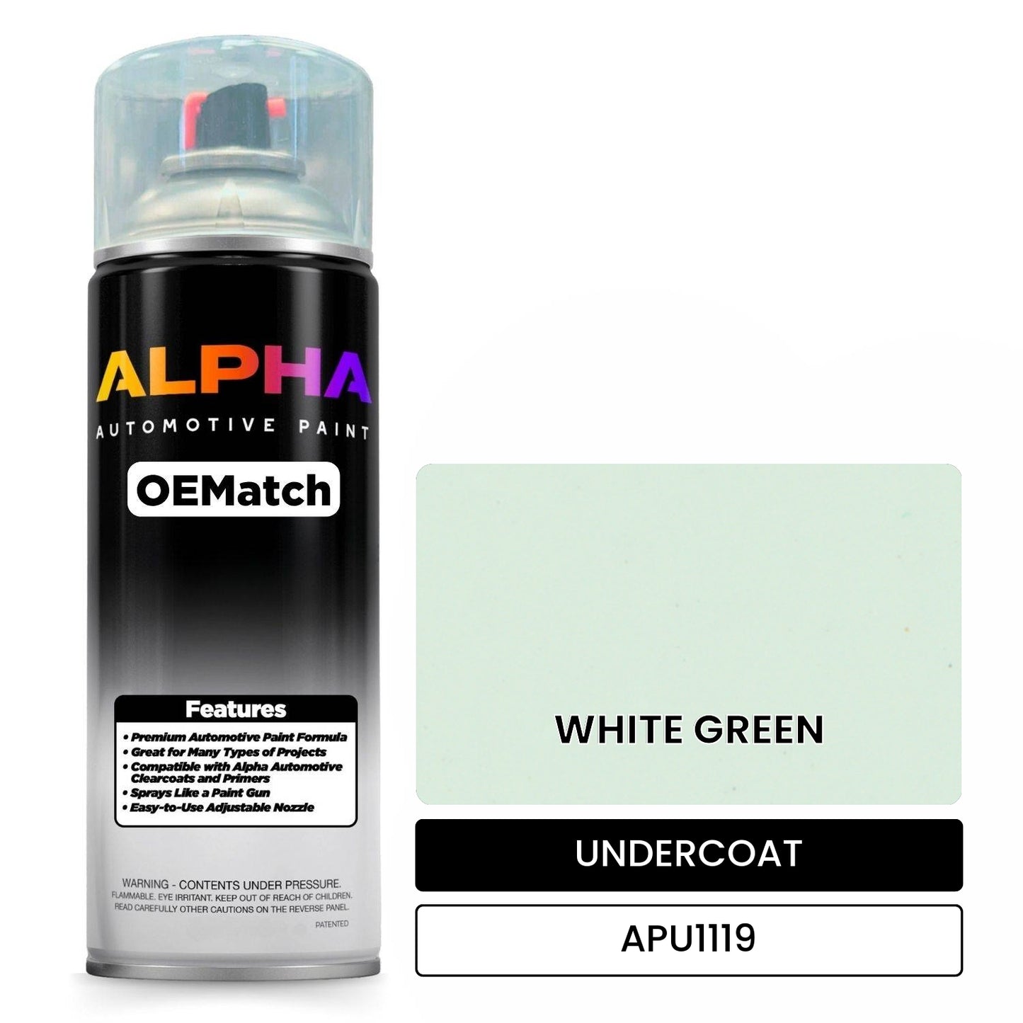 UNDERCOAT WHITE GREEN APU1119 OEMatch Spraycan