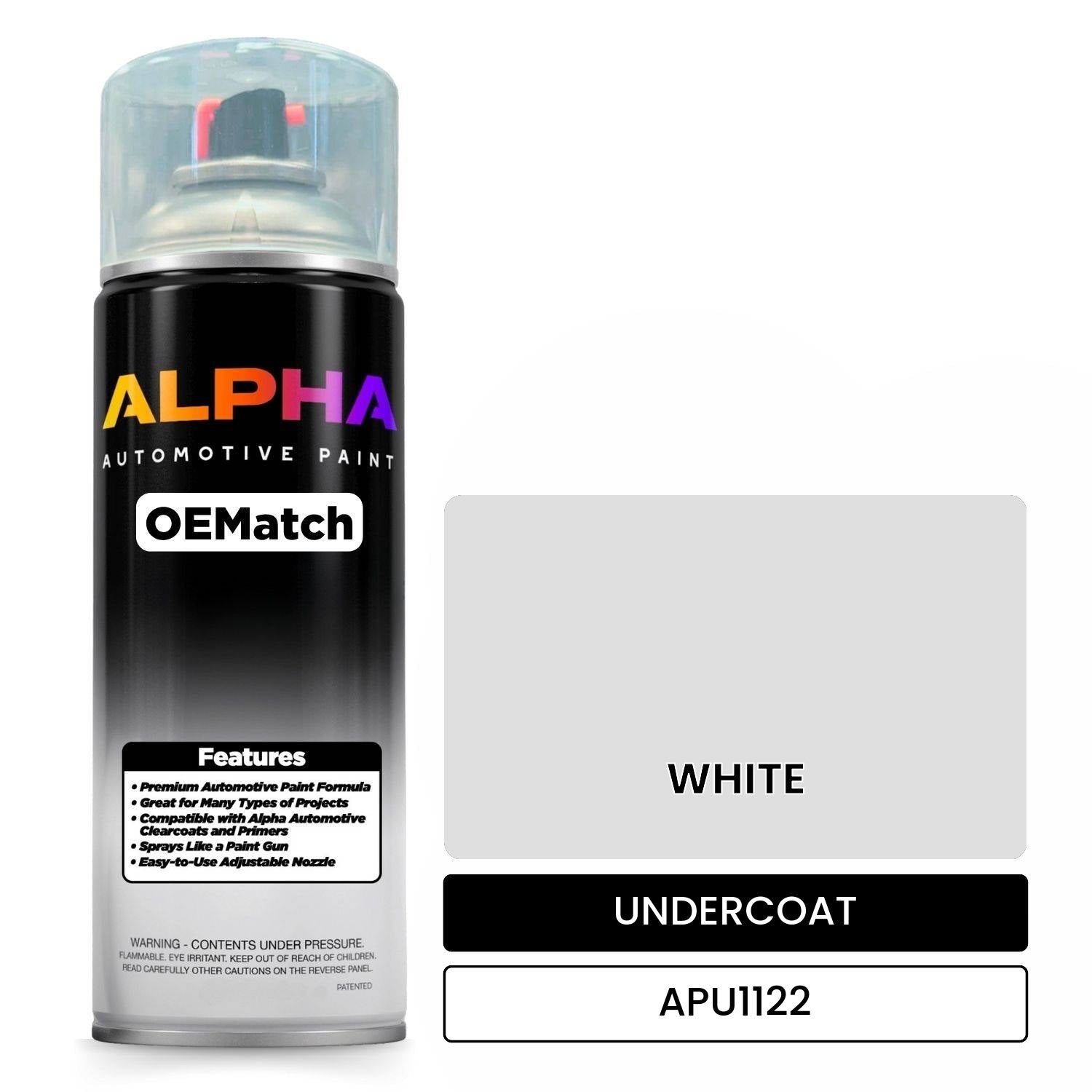 UNDERCOAT WHITE APU1122 OEMatch Spraycan