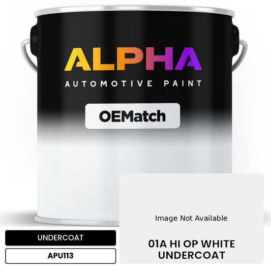 UNDERCOAT 01A HI OP WHITE UNDERCOAT APU113 OEMatch Basecoat