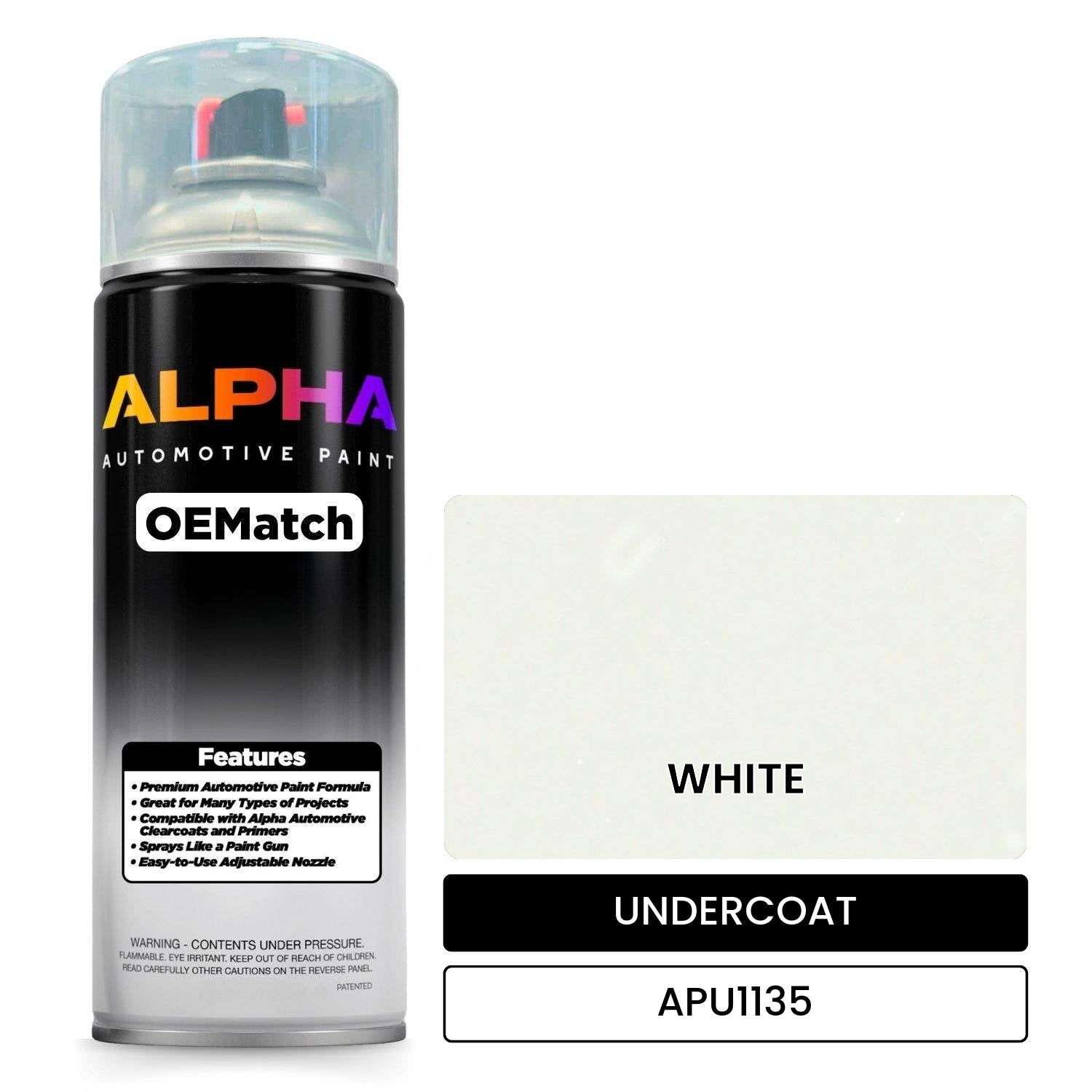 UNDERCOAT WHITE APU1135 OEMatch Spraycan