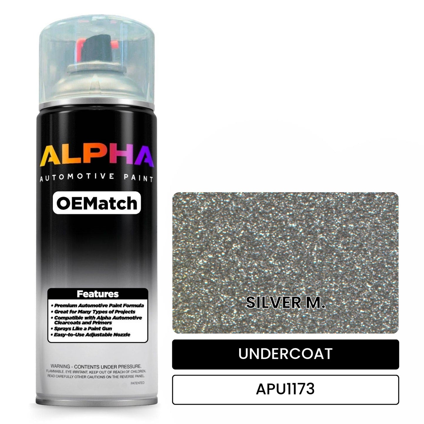 UNDERCOAT SILVER M. APU1173 OEMatch Spraycan