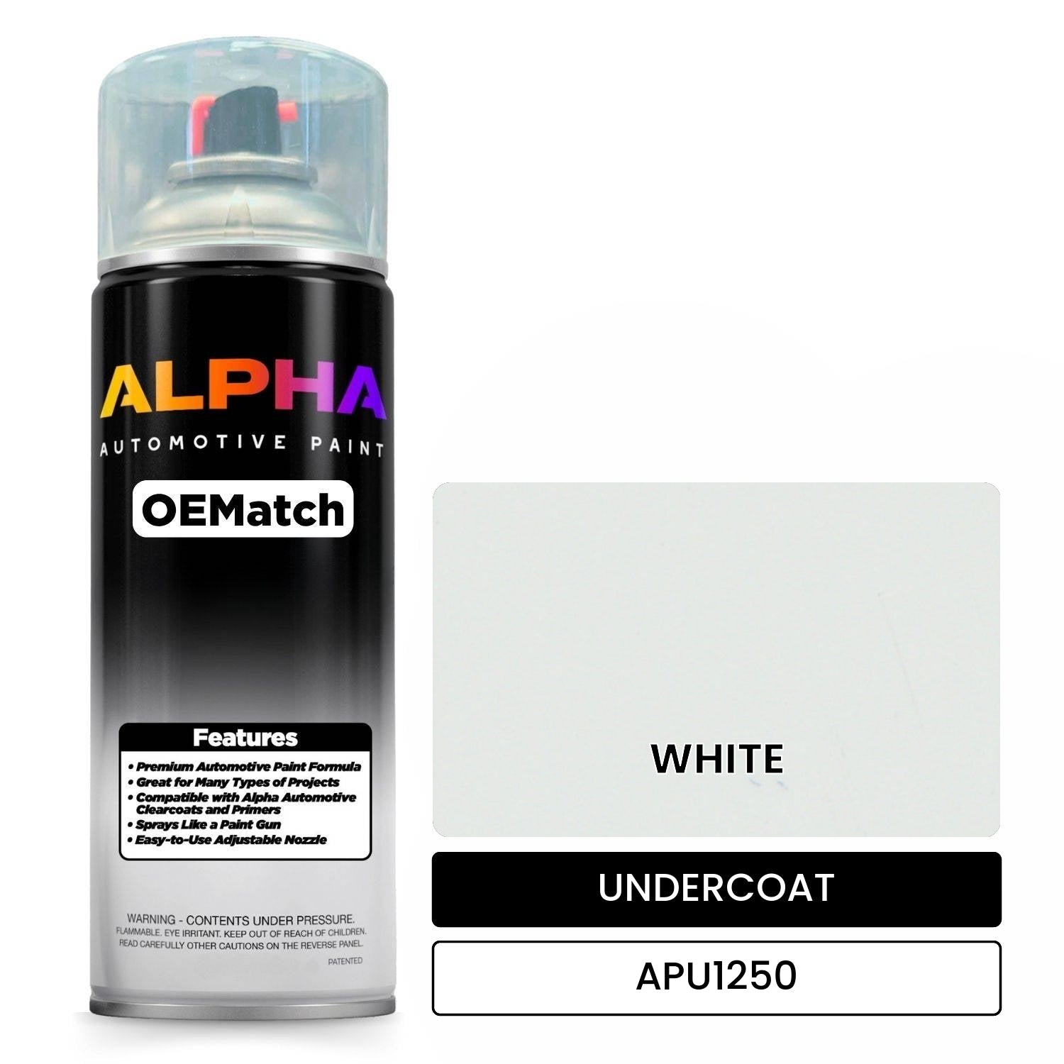 UNDERCOAT WHITE APU1250 OEMatch Spraycan