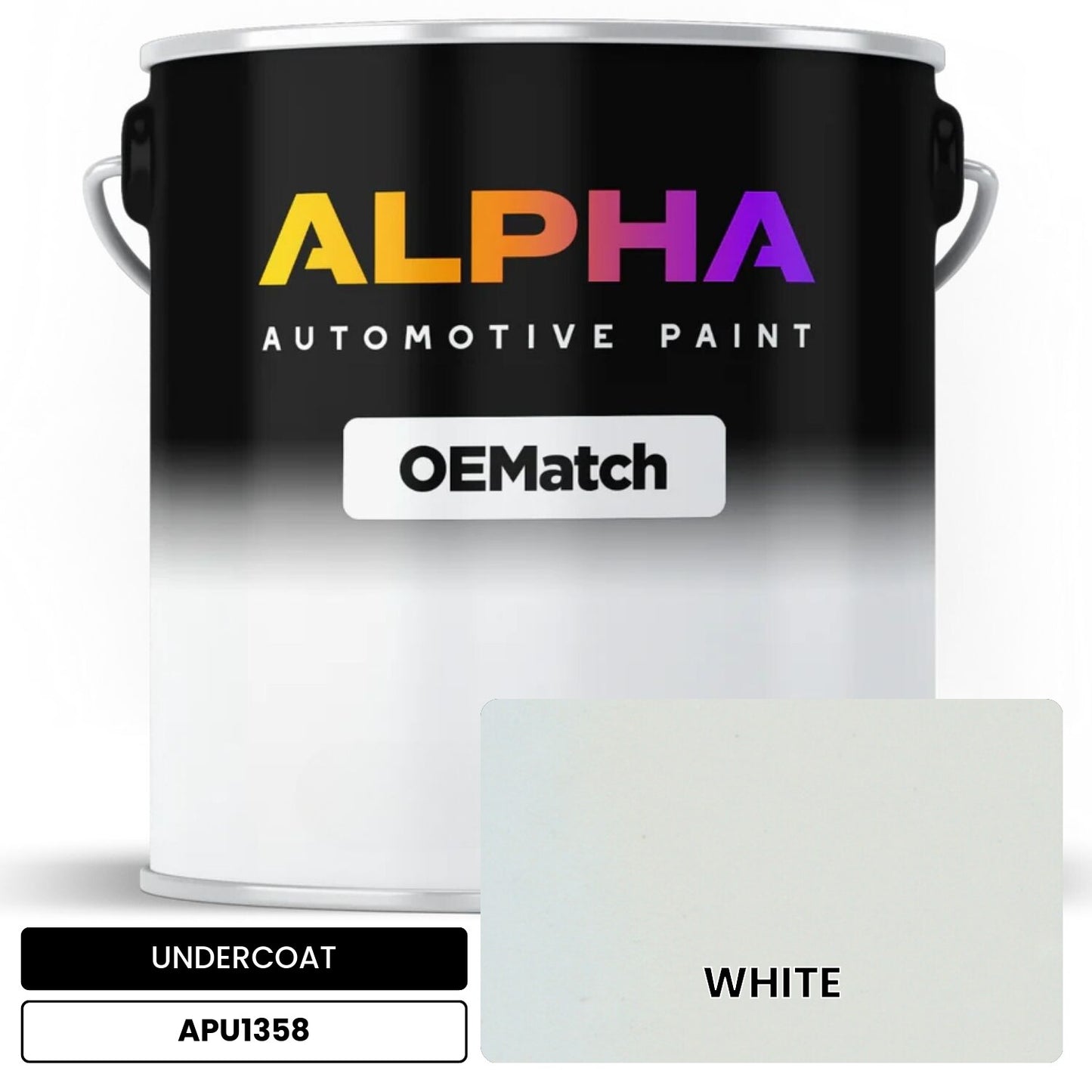 UNDERCOAT WHITE APU1358 OEMatch Basecoat