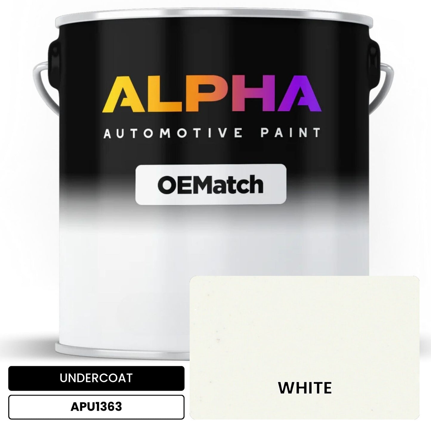 UNDERCOAT WHITE APU1363 OEMatch Basecoat