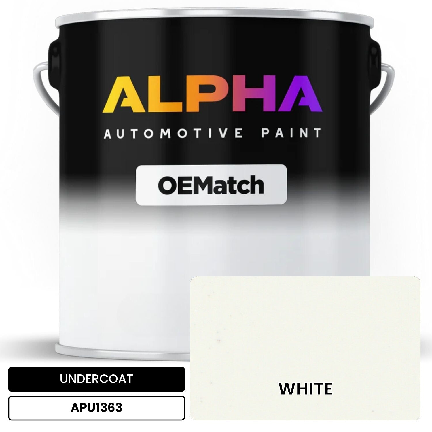 UNDERCOAT WHITE APU1363 OEMatch Basecoat