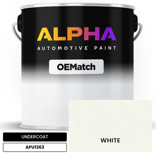 UNDERCOAT WHITE APU1363 OEMatch Basecoat