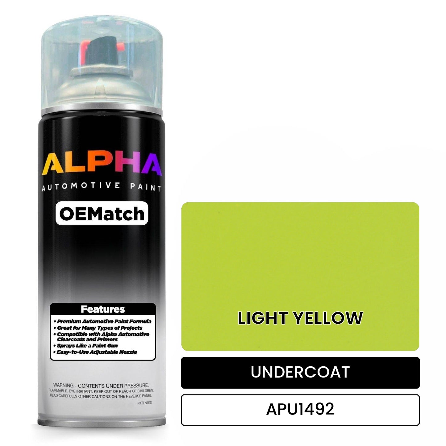 UNDERCOAT LIGHT YELLOW APU1492 OEMatch Spraycan
