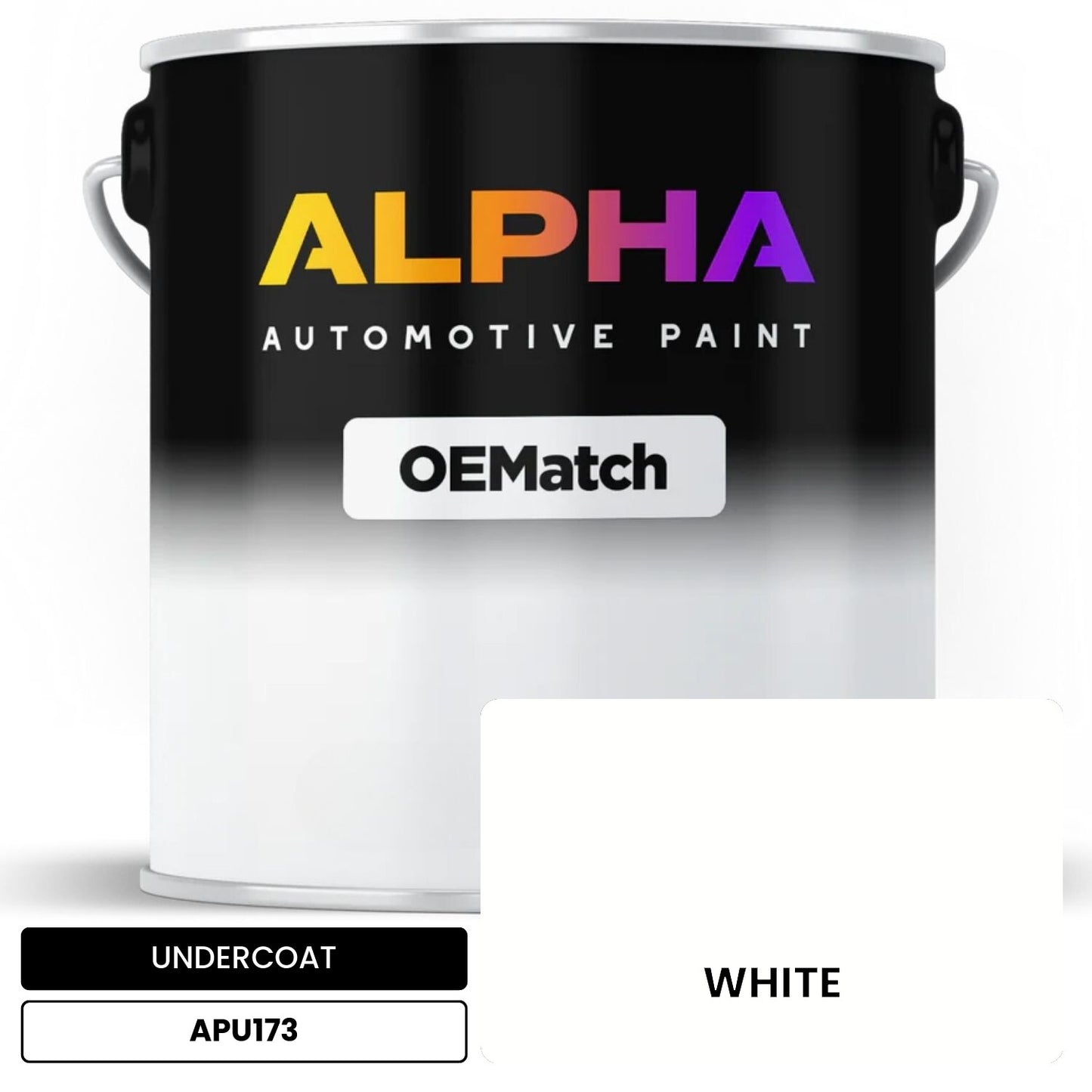 UNDERCOAT WHITE APU173 OEMatch Basecoat