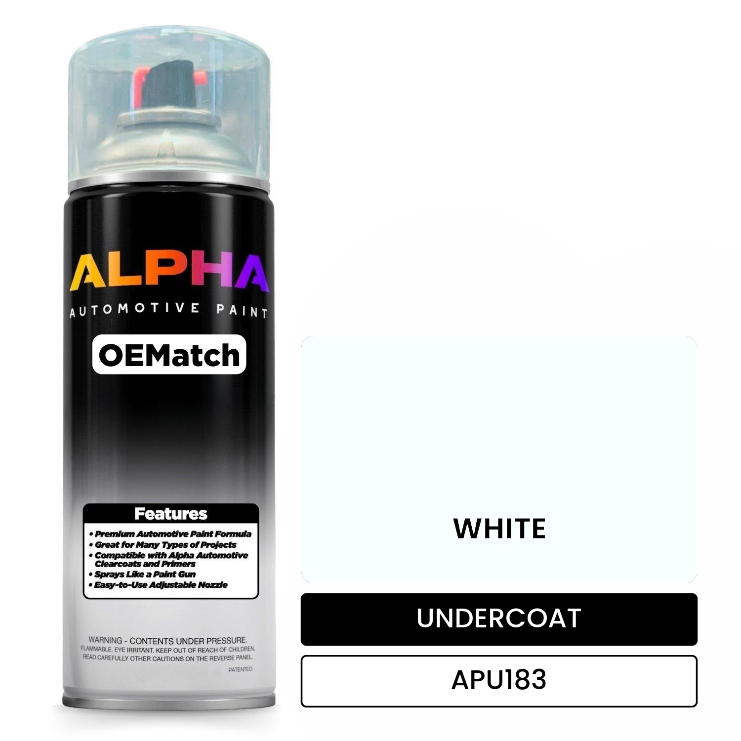 UNDERCOAT WHITE APU183 OEMatch Spraycan