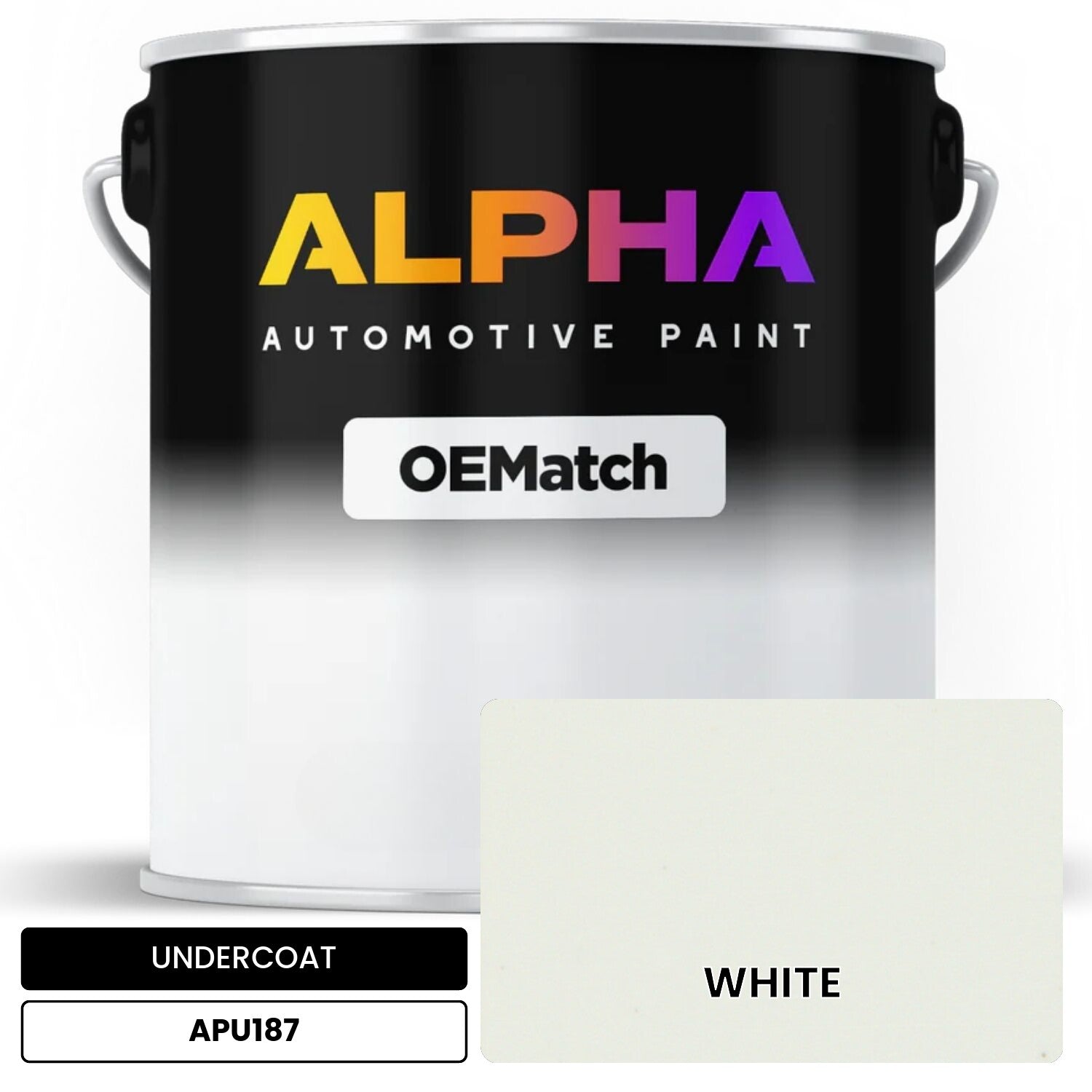 UNDERCOAT WHITE APU187 OEMatch Basecoat