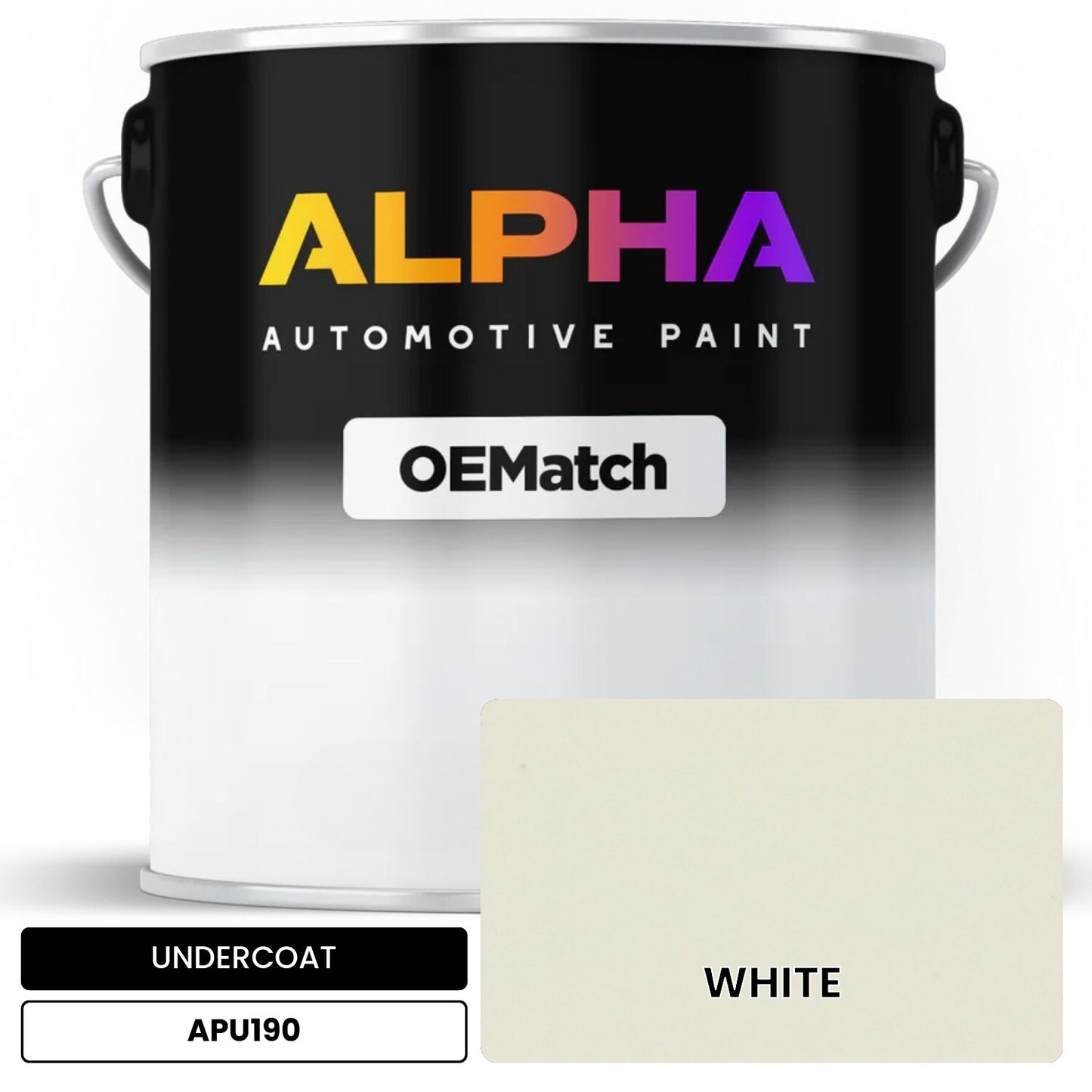 UNDERCOAT WHITE APU190 OEMatch Basecoat