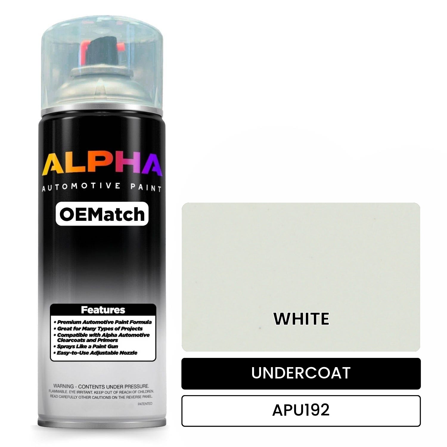 UNDERCOAT WHITE APU192 OEMatch Spraycan
