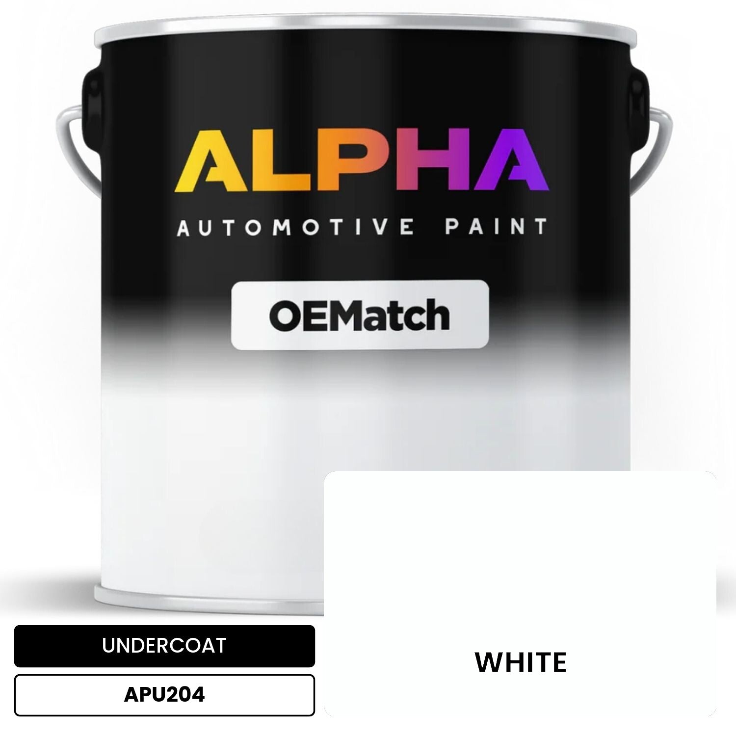 UNDERCOAT WHITE APU204 OEMatch Basecoat