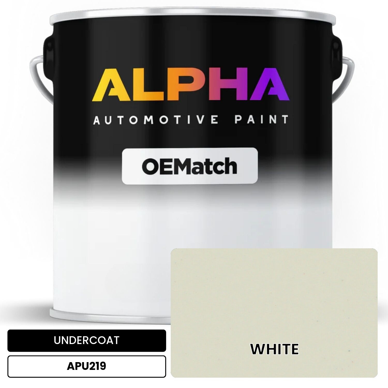 UNDERCOAT WHITE APU219 OEMatch Basecoat