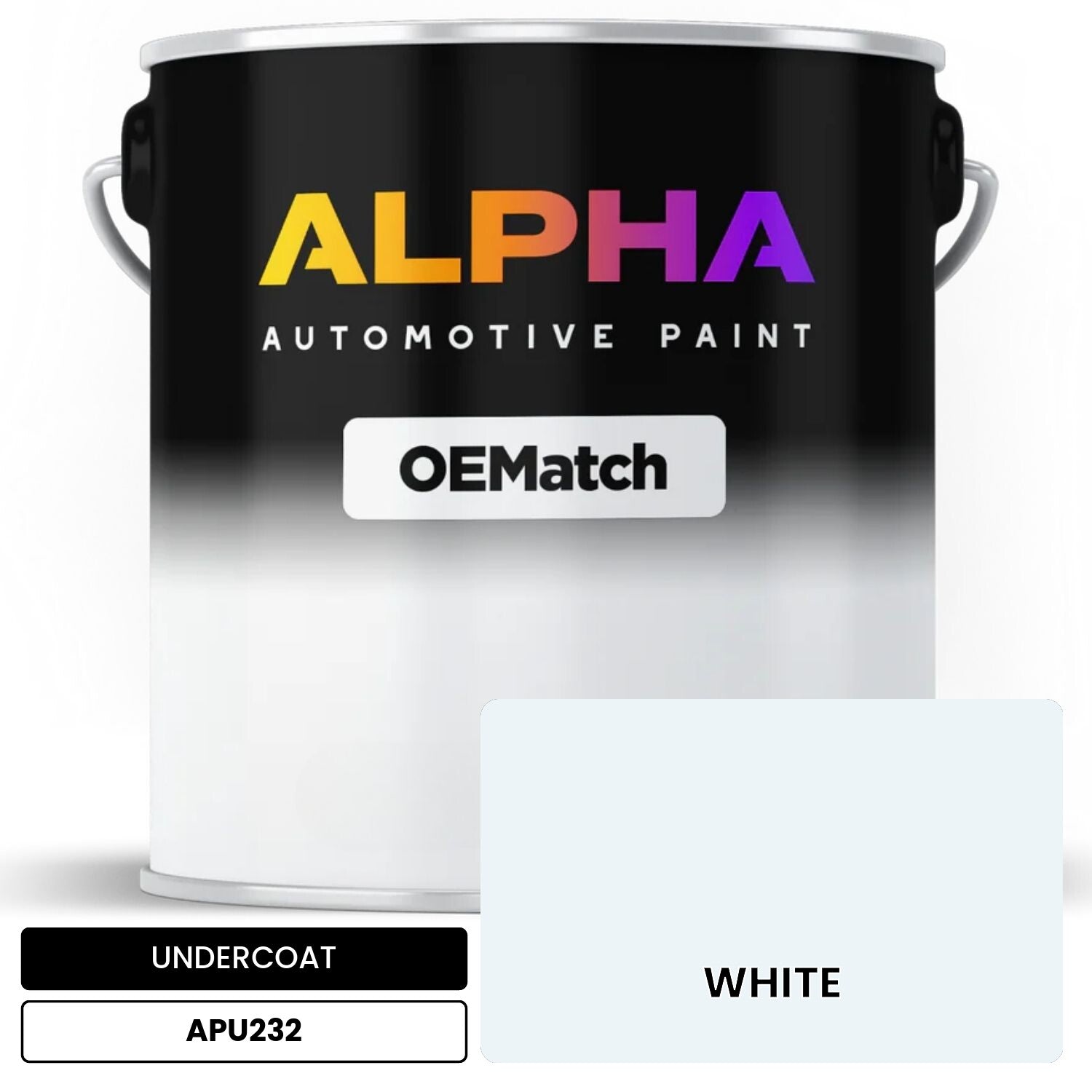 UNDERCOAT WHITE APU232 OEMatch Basecoat