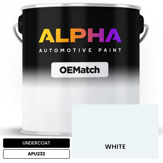UNDERCOAT WHITE APU232 OEMatch Basecoat