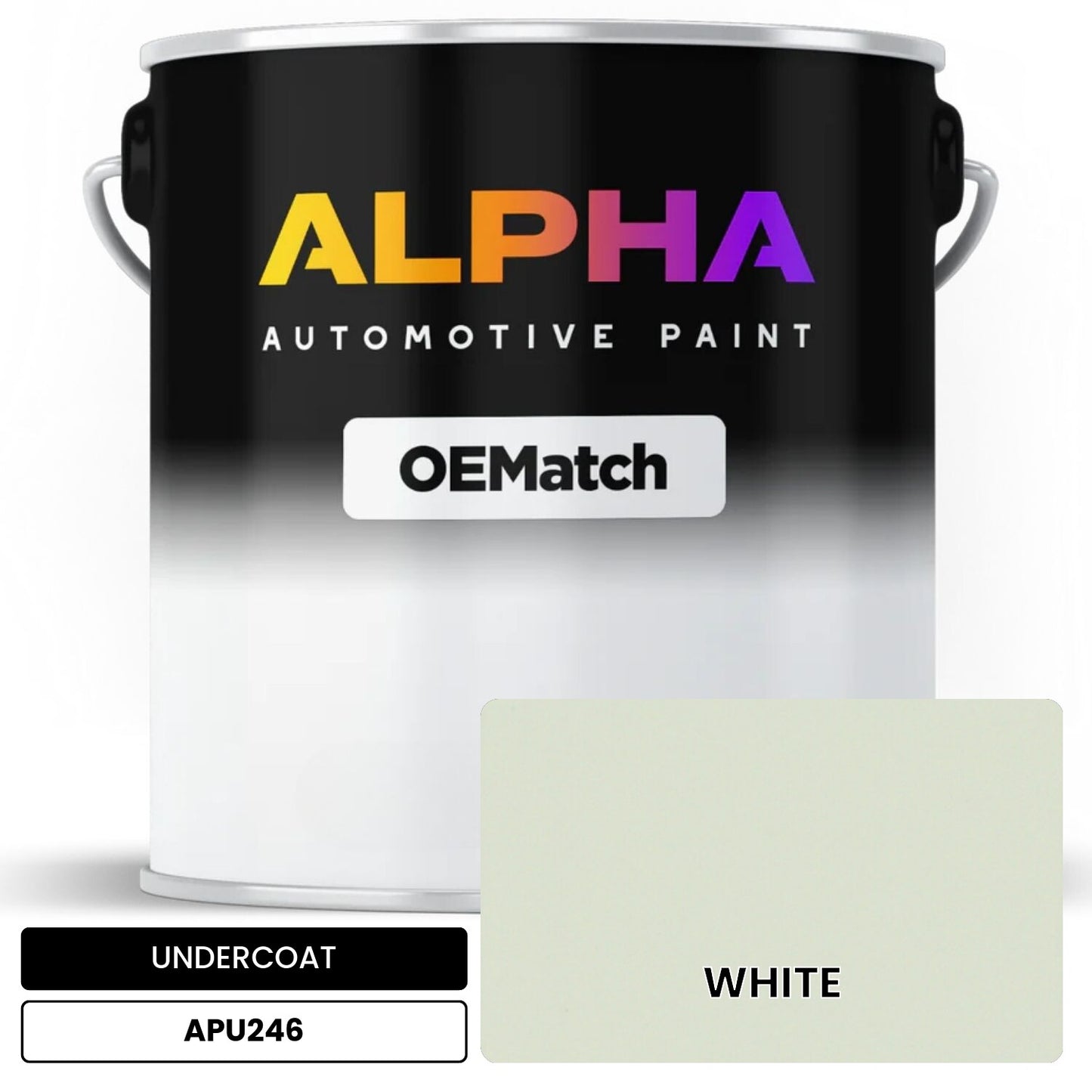 UNDERCOAT WHITE APU246 OEMatch Basecoat