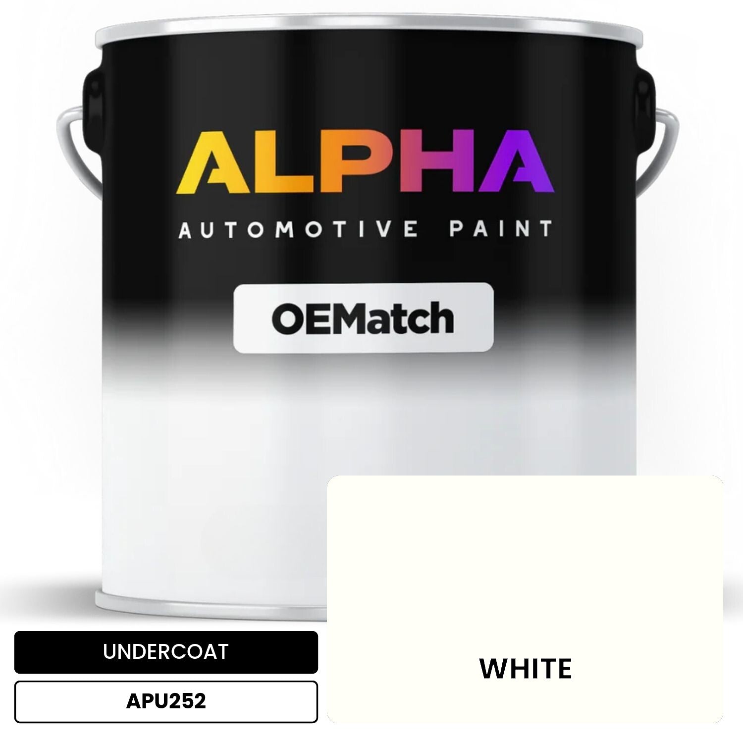 UNDERCOAT WHITE APU252 OEMatch Basecoat